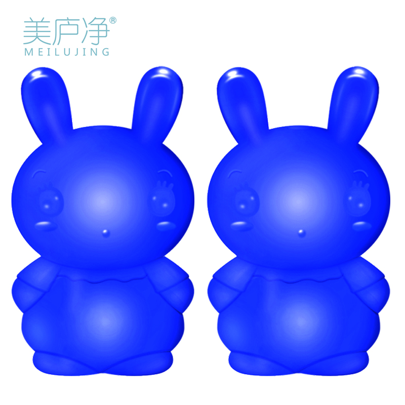 美庐净2瓶洁厕灵宝块蓝泡泡马桶清洁剂厕所除臭家用实惠装清香