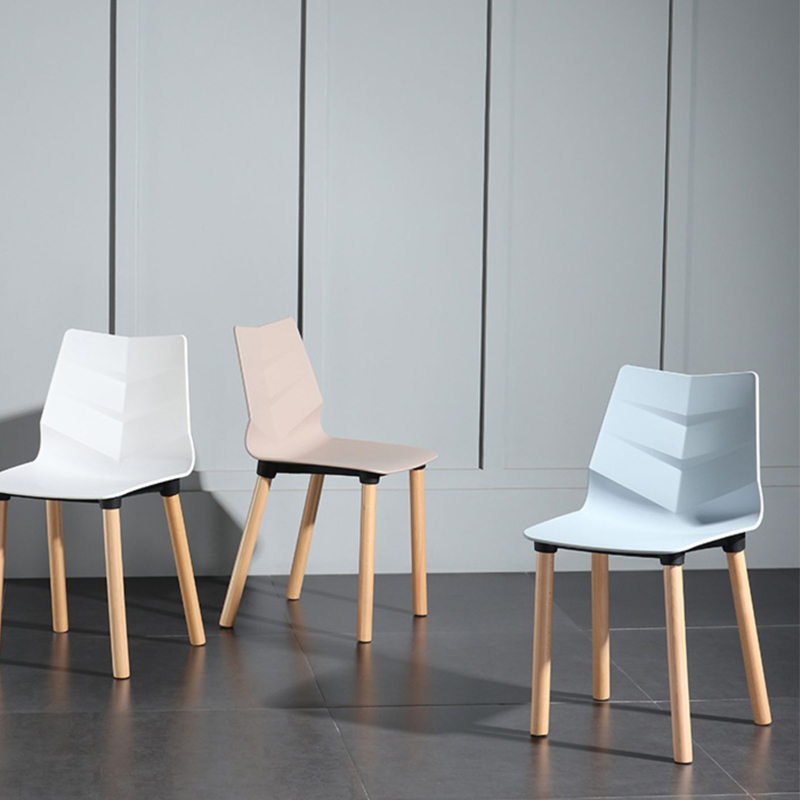 Net Red Dining Room Chair Fashion Leisure Chair Rest Area Reception Negotiation Chair Solid Wood Foot Conference Chair Simple Home Chair