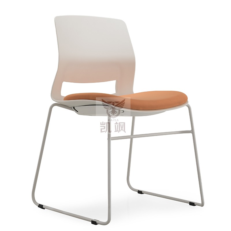 Kai Sa simple conference chair pp plastic chair white staff office chair Leisure area negotiation chair Conference room recording chair