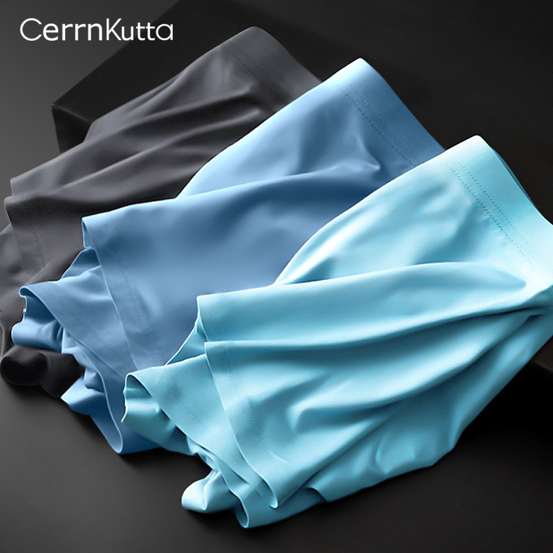 ckj Summer ultra-thin Four Seasons Pants Men's Four Corners Pants No Marks Flat Corner Breathable Men Shorts Big Size Pants Head Safety Pants