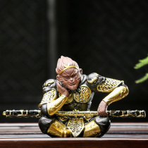 Shou Tao Ren Zisha tea pet ornaments boutique can raise the sky Sun Wukong tea play tea tea set accessories