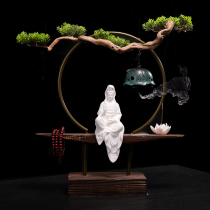 Shou Tao people Chinese Zen Guanyin Bodhisattva Buddha statue decoration home office porch living room handicraft decoration