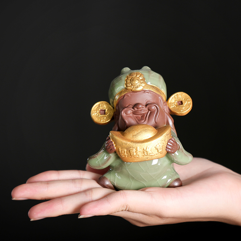 Goalkeeper Five Lutheran Lutheran Lordship Buddha Figurates Ceramics Home Decoration Products Living Room Genguan Office Desktop Furnishing