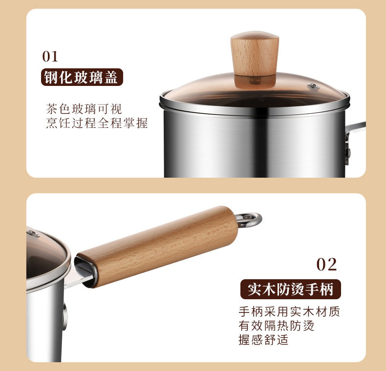 Фритюрница 304不锈钢油炸锅家用小炸串锅电磁炉省油深锅双耳油炸带滤网汤锅