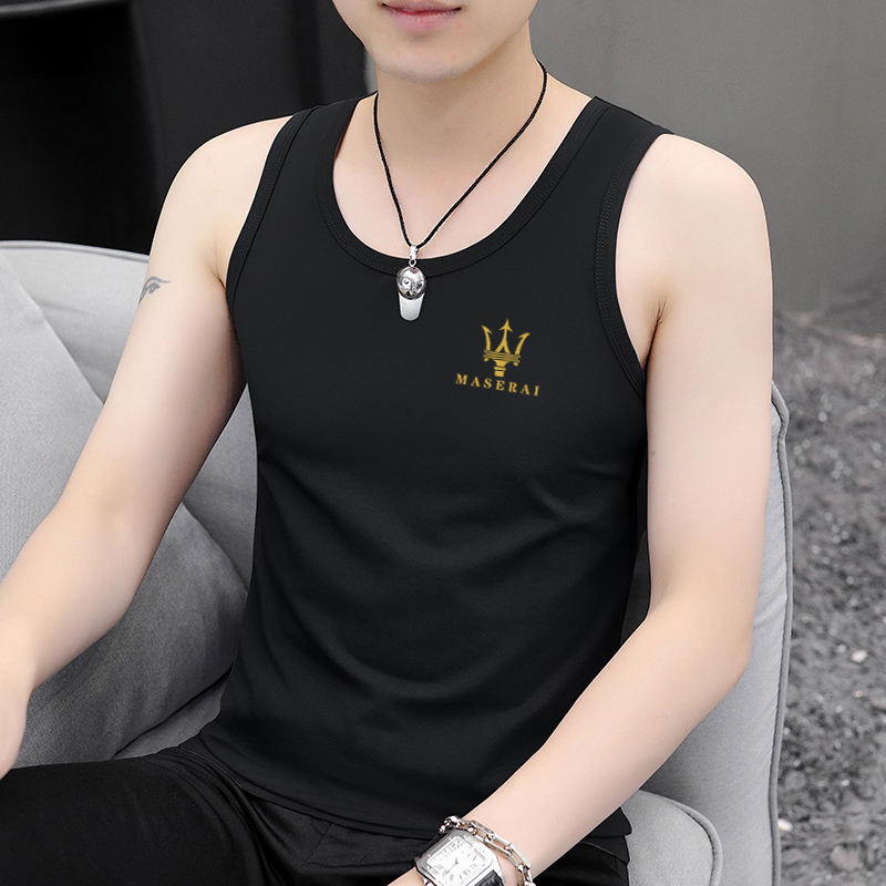 Summer New Style Vest for Men, Versatile Undershirt, Sports Versatile Sleeveless Thin T-Shirt Top for Men