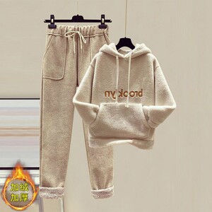 女士秋装卫衣运动裤套装外套长裤两件套女装