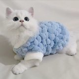 Кошачья одежда зимой, теплое и антиволоненое тряпичное голубо
