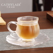 Cathyladi glazed tea cup kung fu tea set home Japanese small tea cup heat-resistant master tea cup
