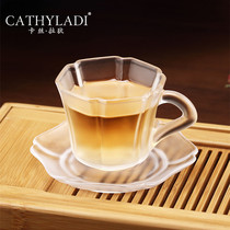 Cathyladi DeHua Kung Fu tea set Japanese glass cup home Master Cup single cup tea cup tea cup