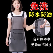 New waterproof and oil-proof apron for kitchen and home cooking transparent apron work clothes fashionable TPU extended style