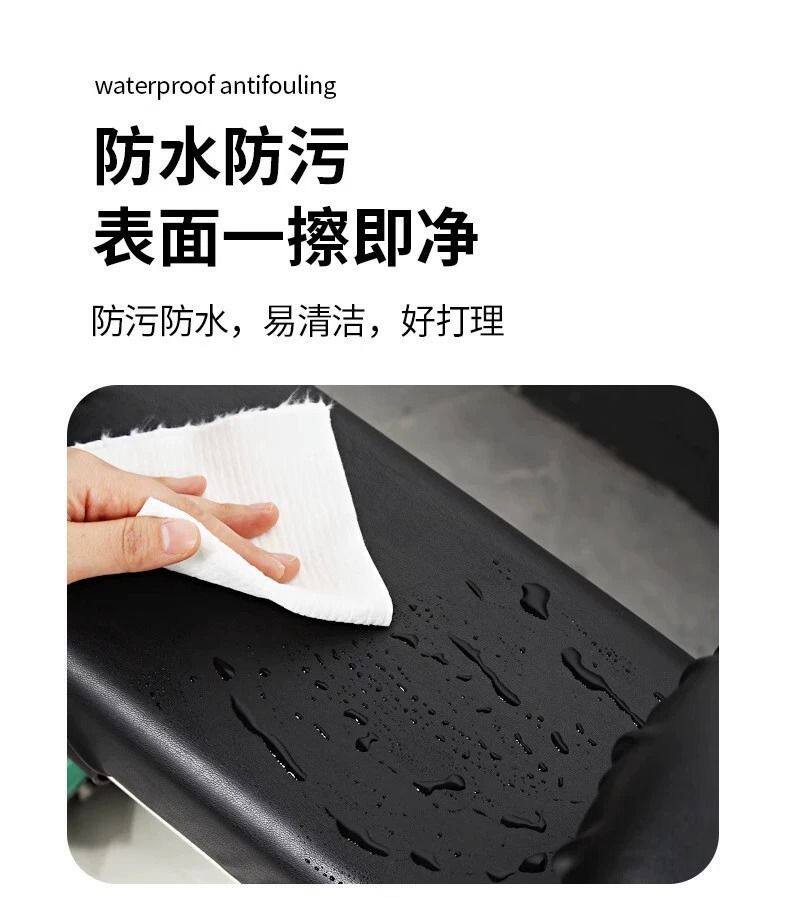 Waterproof, sun-proof, crack-resistant, high-elasticity, wear-resistant leather seat cover for electric vehicles, universal front seat cushion protector for electric bikes