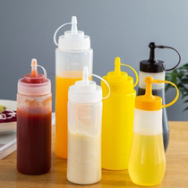 Squeeze sauce bottle plastic salad dressing seasoning bottle jam bottle salad sauce decorative mouth squeeze bottle oil bottle ketchup squeeze bottle
