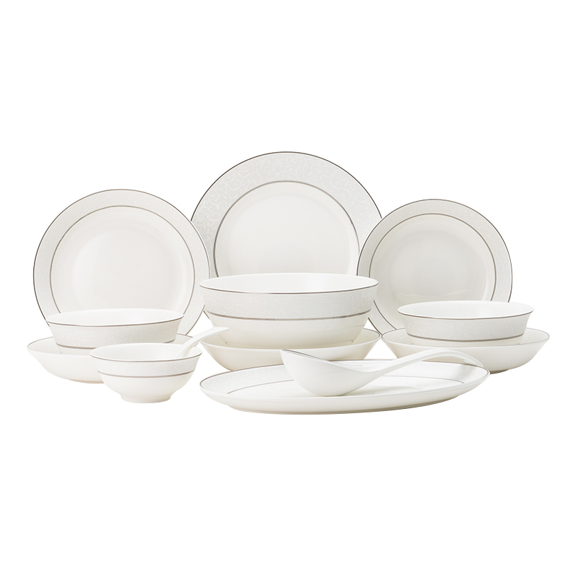 Ronda about ipads porcelain tableware suit western - style contracted 30 sets of European high - grade ceramic bowl dish combination of Barcelona