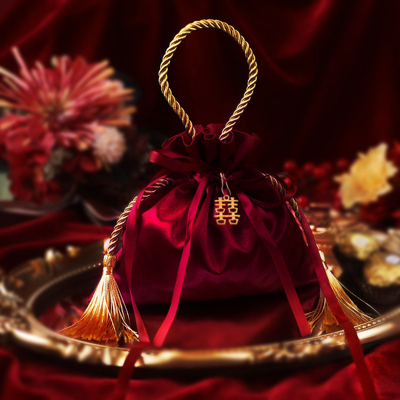 Delight Sugar Bag Wedding Special Joy Sugar Gift Box Wedding Companion Gift Back Gift Gift Bag Hand Bag Hand Bag Candy Boxes-Taobao