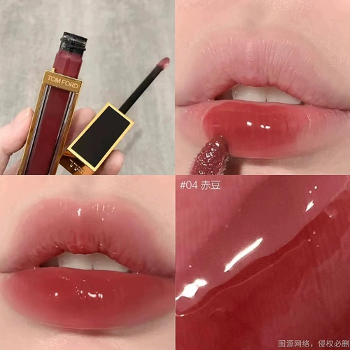 Пробный набор TF Mirror Lip Glaze Big Brand Water Glow 04 20 22 08 N4 Черное золото TOM Без макияжа Бесплатная пробная версия