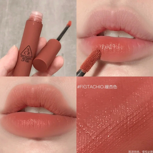 3ce Lip Glaze Package Walk n Talk Milk Tea Tea Orange Velvet Bitter Hour Water Mist Lipstick Free Trial