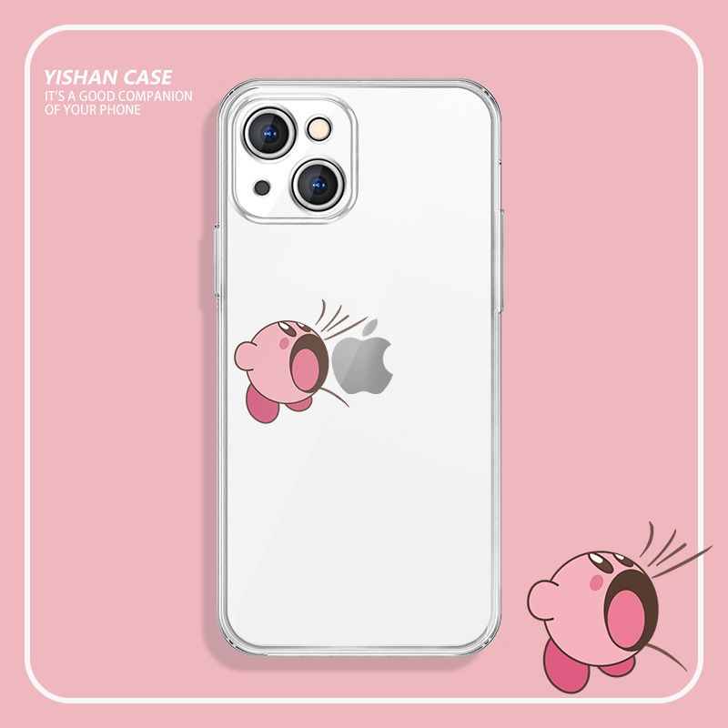 Suitable for iPhone 14 Phone Cases 16/15 Cartoon 13Promax Cute Apple 17 Series/12 Kirby Mini Girly 11 Transparent Xsmax Silicone Xr Anti-Drop X Simple 8Plu Suitable for iPhone 14 Phone Cases 16/15 Cartoon 13Promax Cute Apple 17 Series/12 Kirby Mini Girly 11 Transparent Xsmax Silicone Xr Anti-Drop X Simple 8Plu