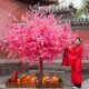 Artificial Peach Blossom Tree, Cherry Blossom Tree, Wishing Tree, Money Tree, Indoor Decoration, Hotel, Shopping Mall, Large Artificial Tree, New Year Decoration