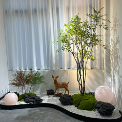 High-End Nantian Bamboo Large Artificial Tree Green Plant Fake Tree Indoor and Outdoor Landscaping Decoration Simple Style Window Display Bionic Plant