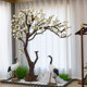 Artificial Magnolia Tree, Fake Flower Tree, Large Indoor Greenery for Landscaping, Shopping Mall Window Display, Floor-Standing Landscape Decoration, Scene Arrangement