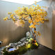 High-End Ginkgo Tree Artificial Green Plant Fake Tree Window Decoration Landscaping Indoor and Outdoor Simple Landscape Floor-Standing Large Ornament