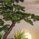 High-Quality Artificial Welcoming Pine Tree, Fake Arborvitae, New Chinese-Style Indoor Landscaping Green Plant, Zen-Style Window Display Decorative Tree