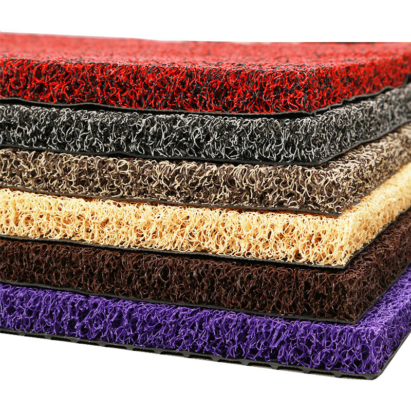 Entrance door floor mat thick wire hoop foot mat free cut carpet door mat entrance pvc mat non-slip mat