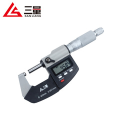 Цифровая фоторамка 三量单双尖头花键壁厚数显外径千分尺0-25mm螺旋测微器电子分厘卡