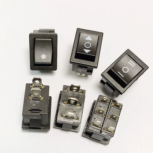 KCD1 Ship -Type Switch односторонний двусторонний самостоятельный выключатель Self -Reset Cochair 2/3/6 PIN 2/3 Black 15*21