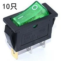 KCD3 Две шестерни 3 фута черные подошвы зеленые огни (10)