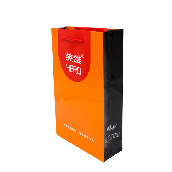 HERO英雄牌原装正品钢笔手提礼品袋企业公司logo广告印刷定制送礼时尚简约礼物包装袋子旗舰店