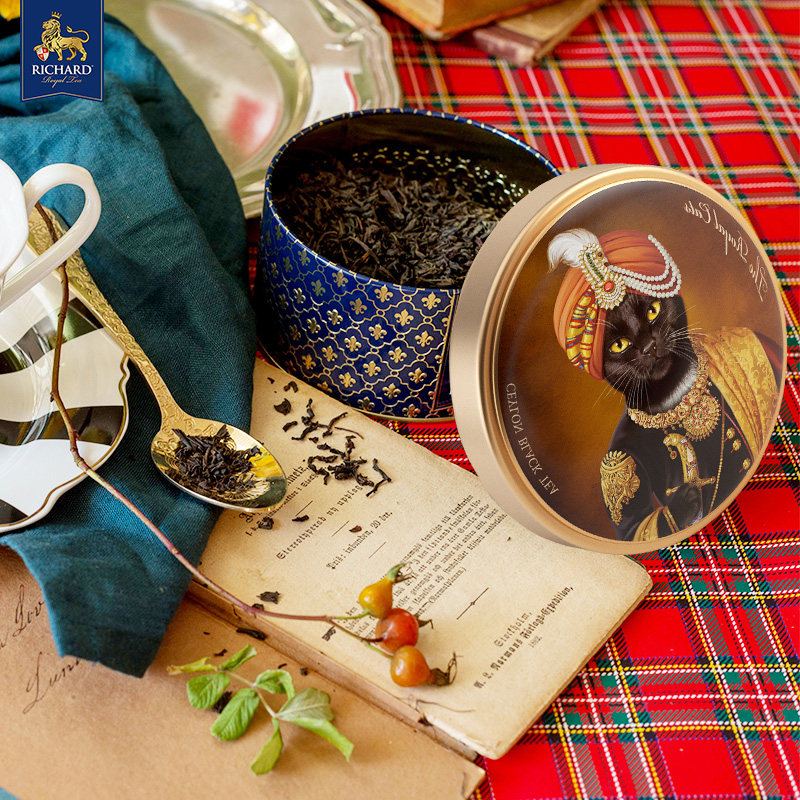 RICHARD 瑞查得 欧洲进口锡兰红茶 皇家猫款罐装 40g*2罐 双重优惠折后¥19.9包邮