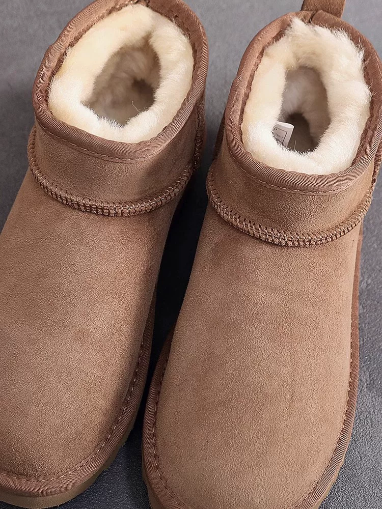 Модный тёплый UGG для мужчин и женщин, демисезонная зима низкие небольшие ботинки