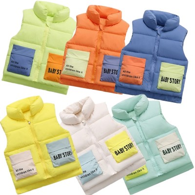 【加厚保暖】儿童羽绒棉保暖马甲