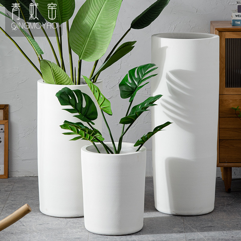 Simple Nordic style flower pot creative personality living room indoor household floor decoration flower green plant ornaments
