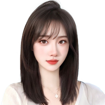 Wig piece for women on top of head fully handmade double-hand needle real hair to cover white hair sparse hair natural traceless invisible replacement hair piece
