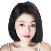 Wig piece for women with real hair on top of head double needle hair replacement piece to increase hair volume fluffy and traceless full real hair piece to cover white hair
