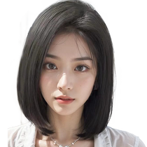 Double needle wig piece for women with sparse hair on the top of the head to increase the volume of hair fluffy high skull full real hair cover white hair replacement piece