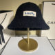 2025 Autumn/Winter Thickened Knitted Hat for Women, Korean Style Fashionable Warm Ear-Protecting Fisherman Hat with Letter Patch Plush Bucket Hat