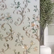 Glass sticker shading personality creative bathroom window insulation film plant waterproof anti-light window decal paper