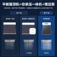 Водонагреватель на солнечных батареях 国补20%】海尔平板式太阳能热水器家用200升光电1级省电热水器pd3 Haier