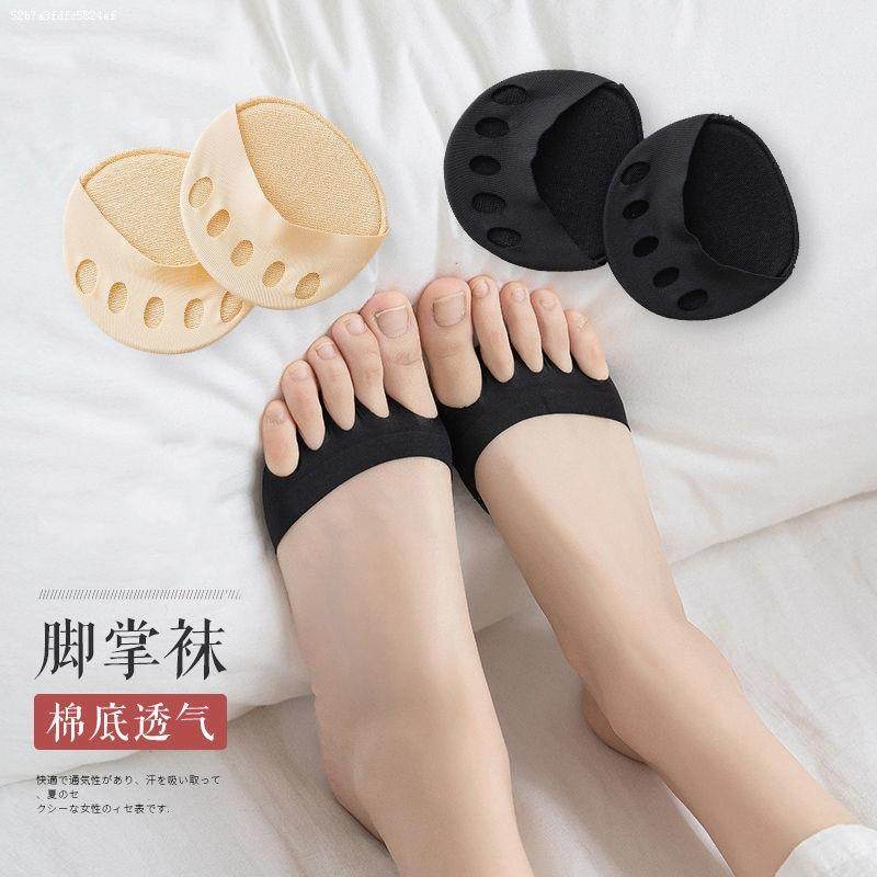 Five-finger socks hidden front foot sandals heels socks female soles half palm and half-palm summer thin