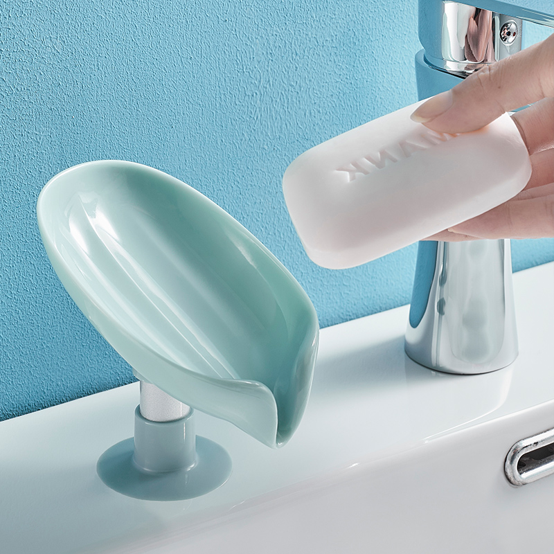 New soap case suction cup Dressing Room Soap Box Drain-free shelve shelf to contain light and luxurious household
