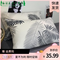 ins wind Nordic simple Cotton pure Cotton pillowcase A pair of single pillowcase leather household pillow core liner jacket