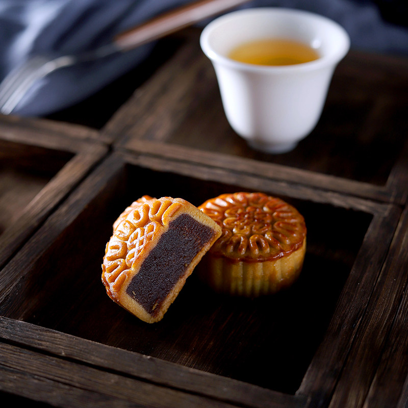 Retro Wind Solid Wood Entrusted Trays Make Old Photography Year Goods Photo Tea Trays Gourmet Trays Moon Cake Mooncake Shooting Props Swing Piece Mooncake Pastry Cake Gourmet Creative Swing Set Background Board Shooting Suit