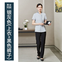 Серебряный серый коротки