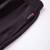 Демисезонные черные трикотажные эластичные рабочие штаны подходит для мужчин и женщин для отдыха