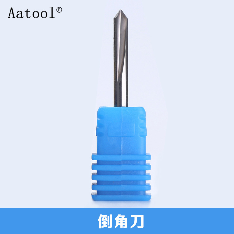 Aatool tungsten steel chamfering knife 60 degrees 90 degrees 120 degrees advertising carving knife V-shaped slotting knife CNC alloy milling cutter