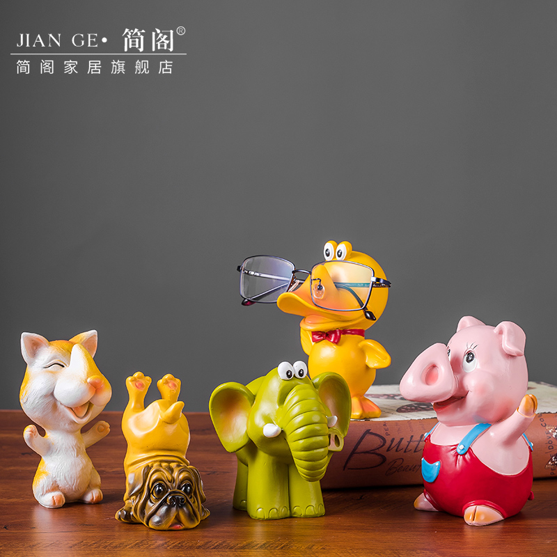 Creative Cute Cartoon Animal Glasses Layer Rack Glasses Shop Bracket rack Racks Accessories office Desktop Pendulum Pieces