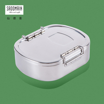 Taiwan Sandman 316 stainless steel Japanese lunch box outdoor office worker student portable lunch box Household lunch box